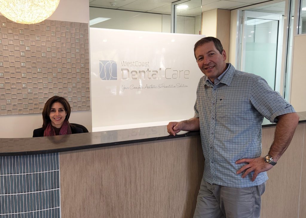West coast dental home page - Dr Paul at Reception